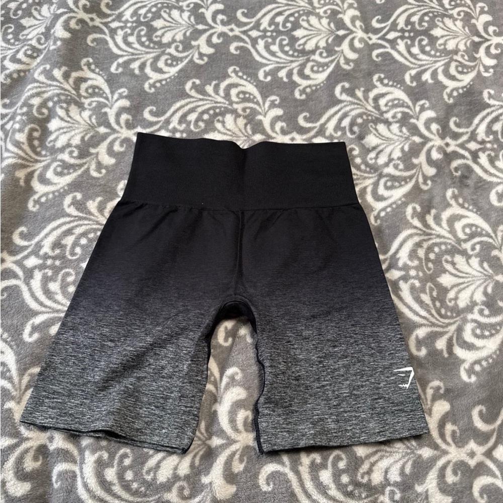 Gymshark Black and Gray Athletic Shorts
